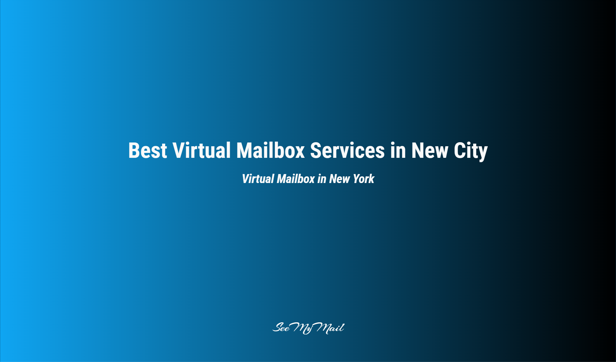 Best Virtual Mailbox Services In New City